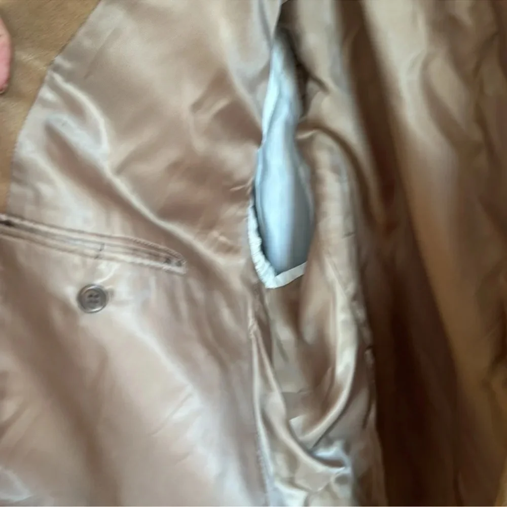 Chaps camel color suede feel sport coat size 46R - Picture 8 of 8